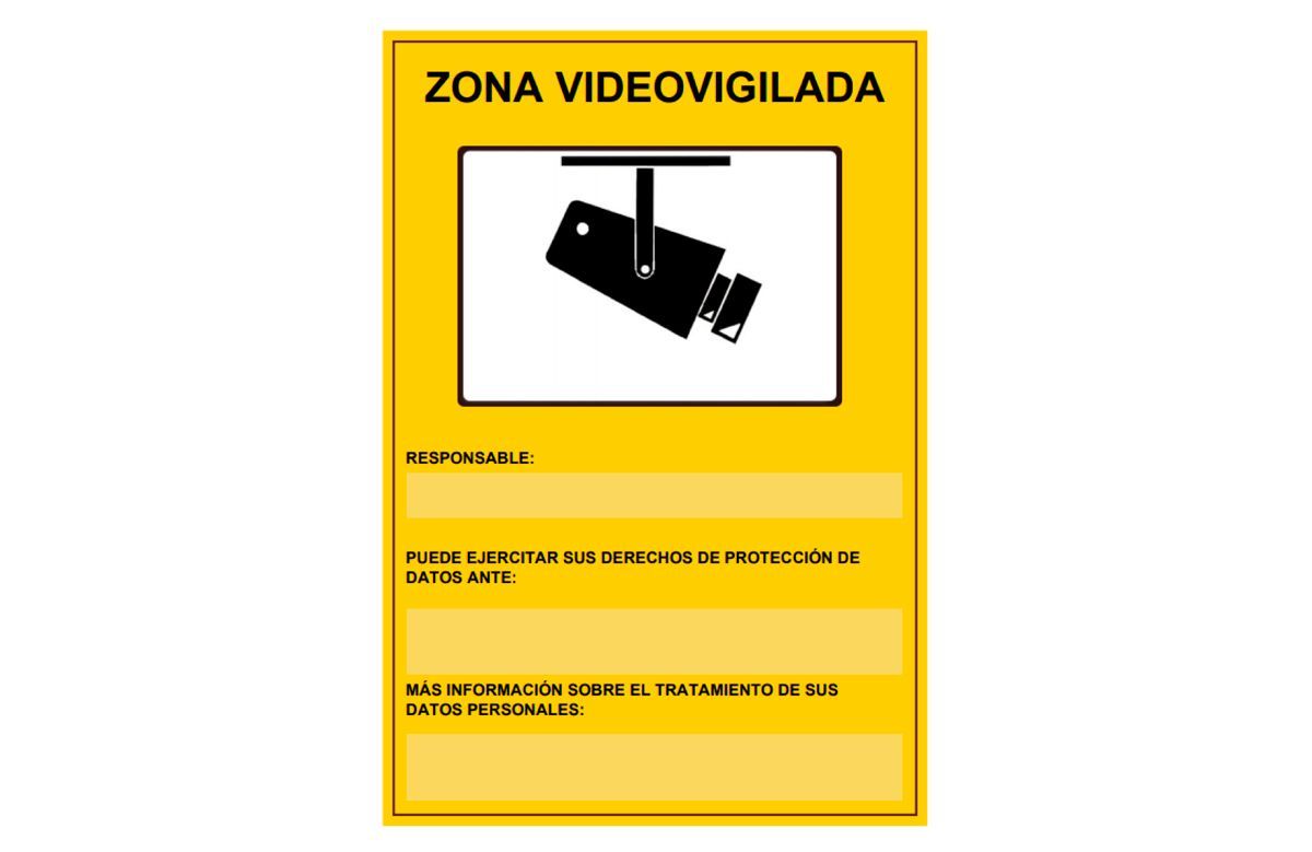 Cartel Videovigilancia rgpd