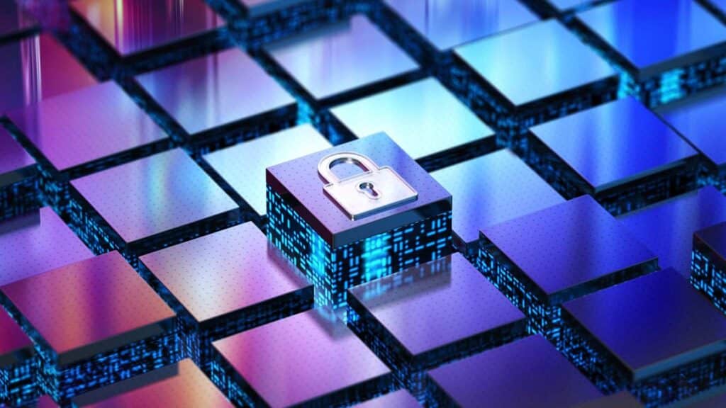 Representación abstracta de ciberseguridad. Hackeo masivo ransomware Medusa